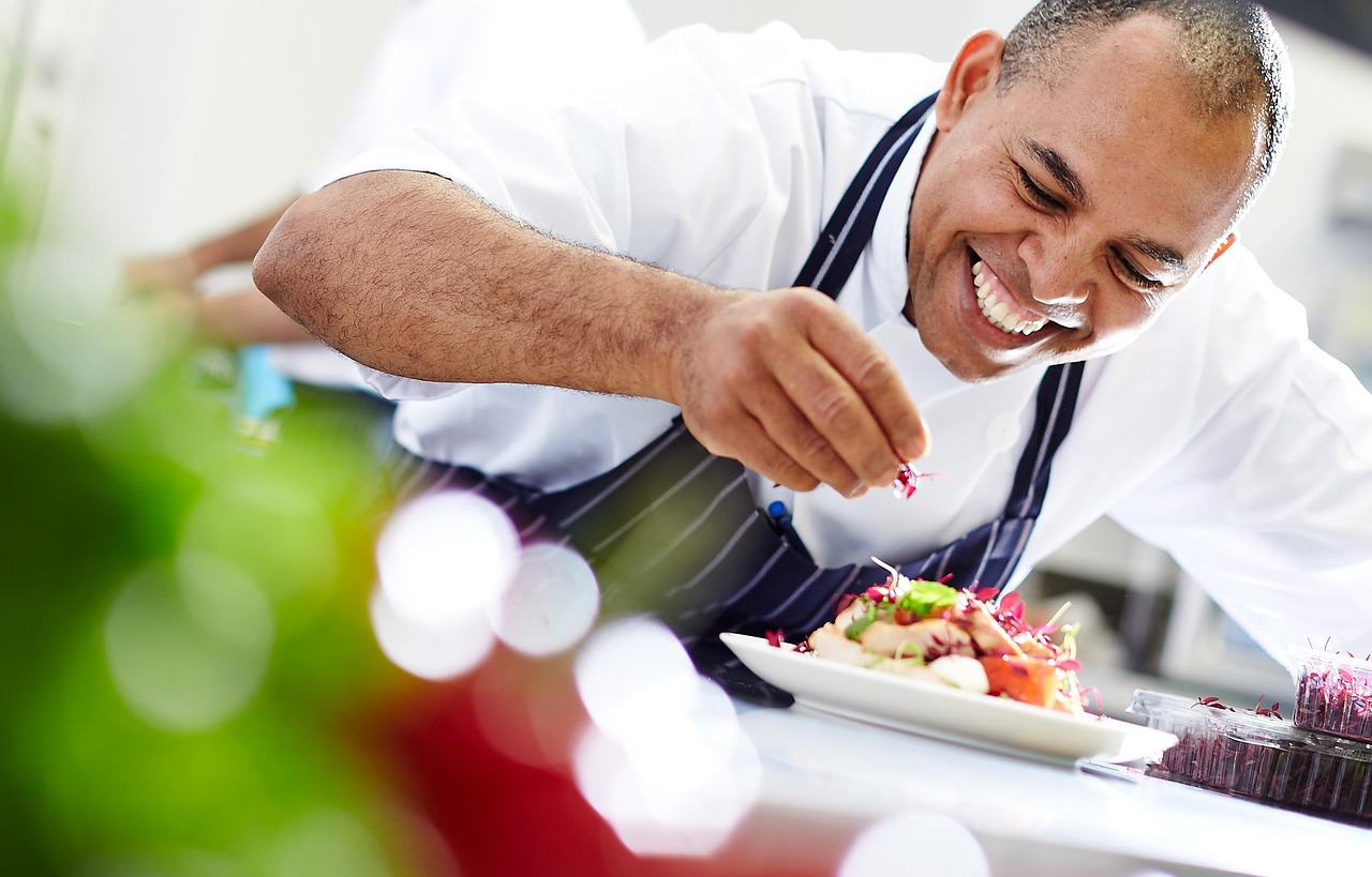 chef di un ristorante stellato